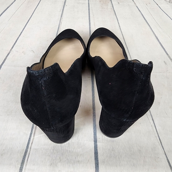 Nine West Journa Closed Toe Suede Classic Pump Heel Black Size 8 1/2 - Picture 8 of 12